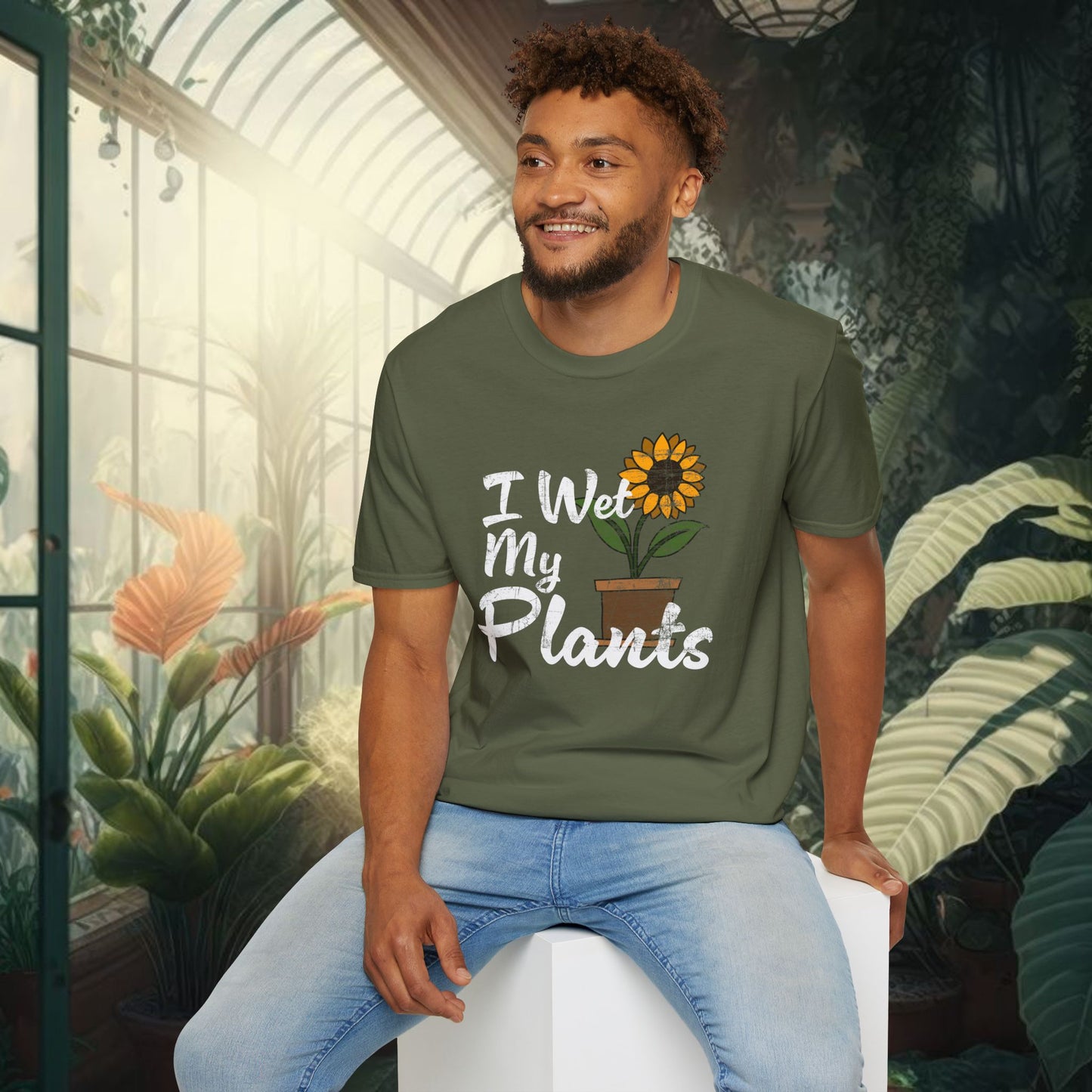 I Wet My Plants | Unisex Softstyle T-Shirt