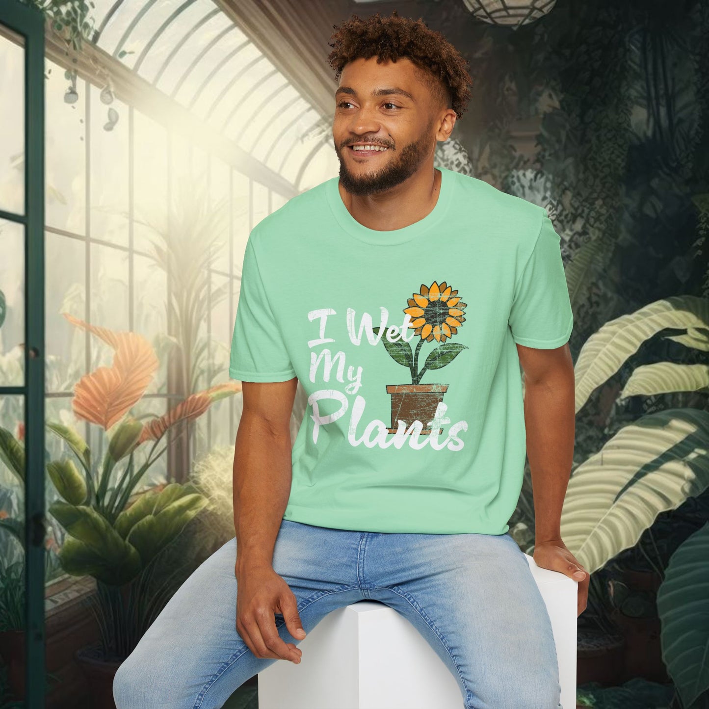 I Wet My Plants | Unisex Softstyle T-Shirt