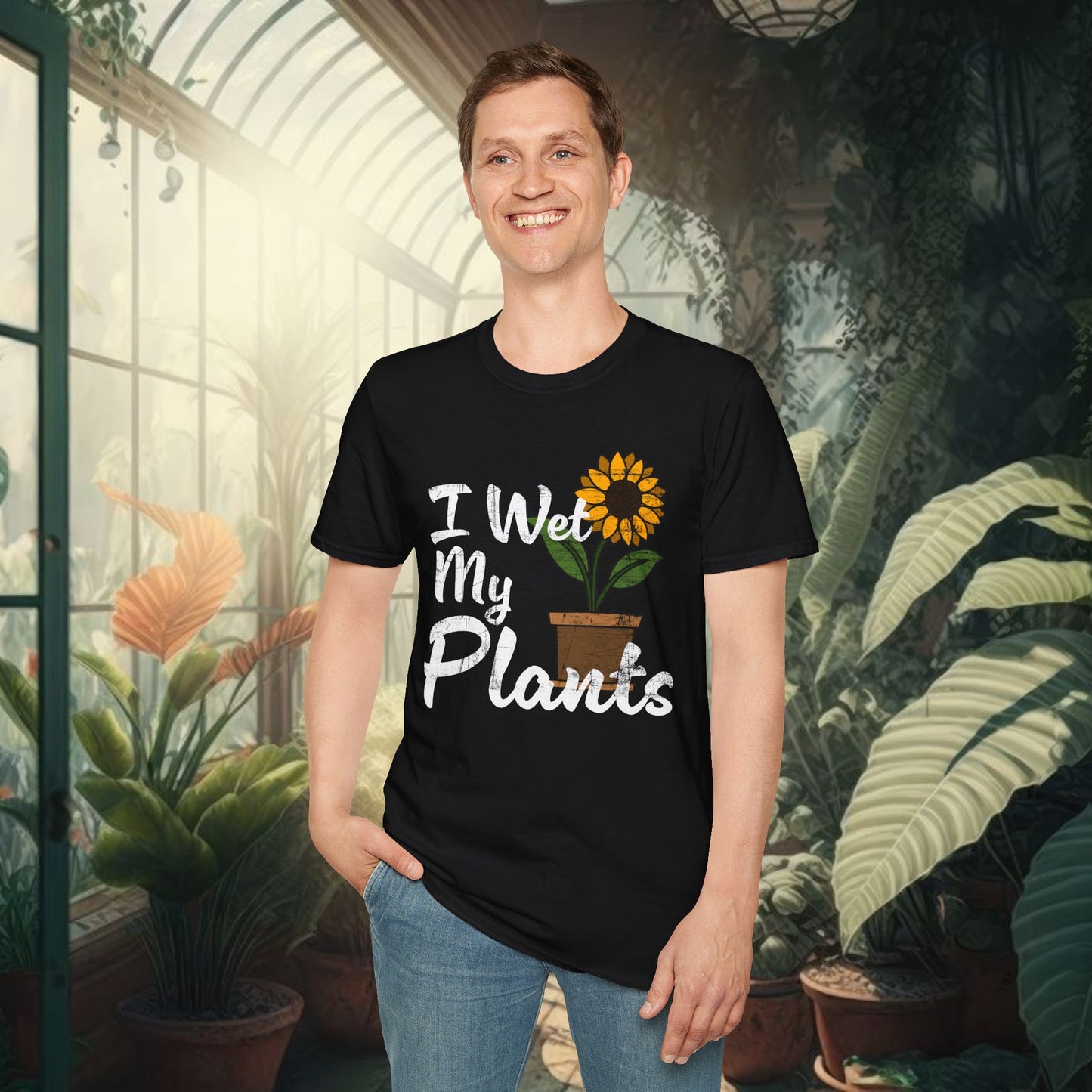 I Wet My Plants | Unisex Softstyle T-Shirt